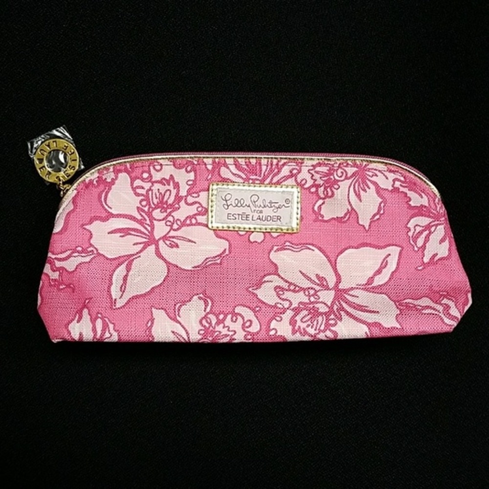 Lilly Pulitzer x Estee Lauder makeup bag